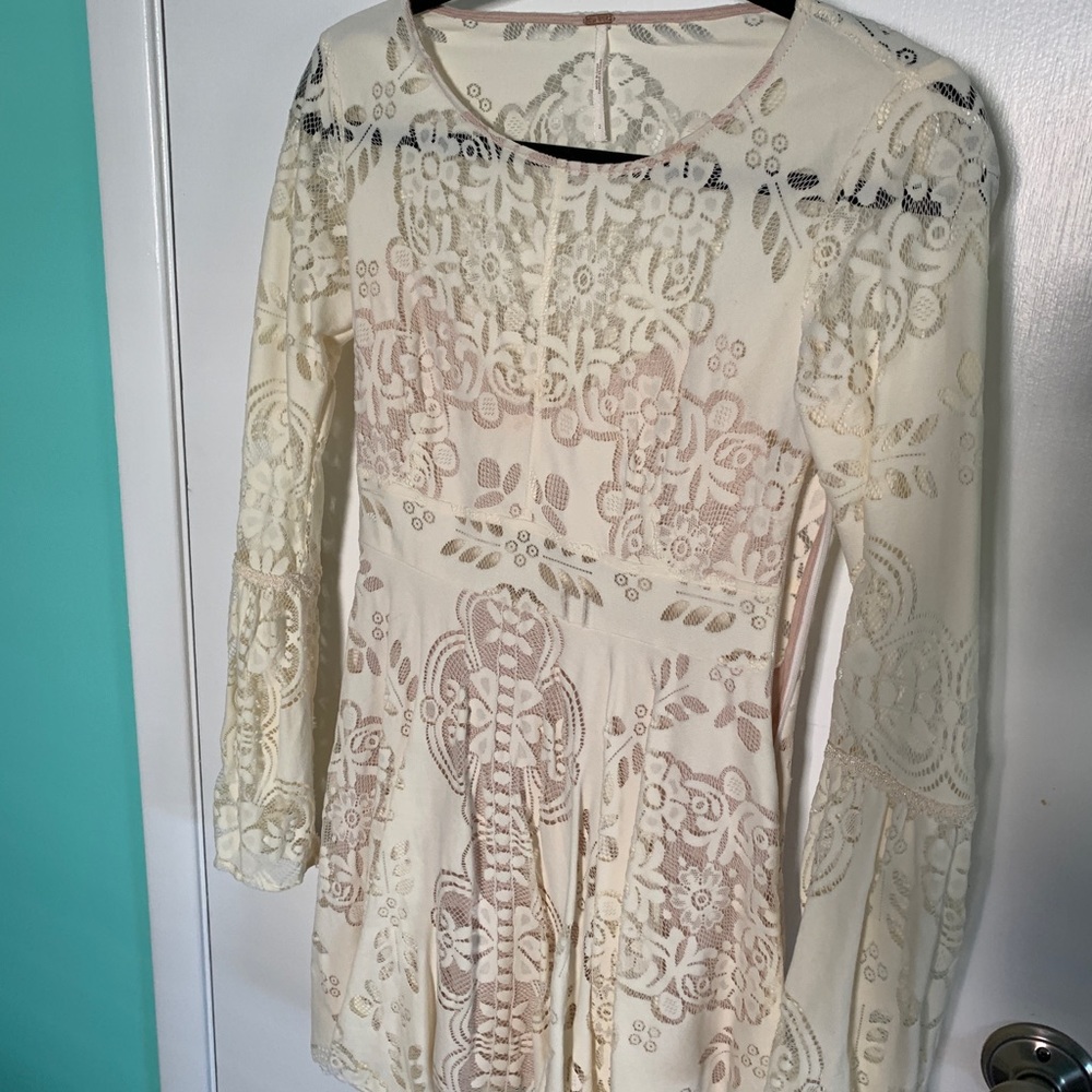 Cream Free People Dress